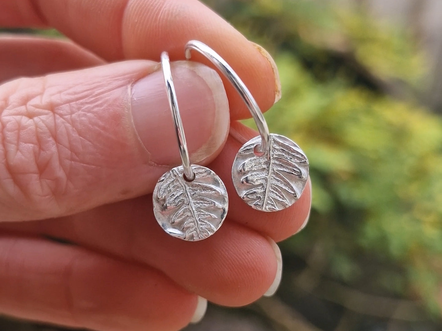 Lacock Disc Imprint Hoops ~ no.18