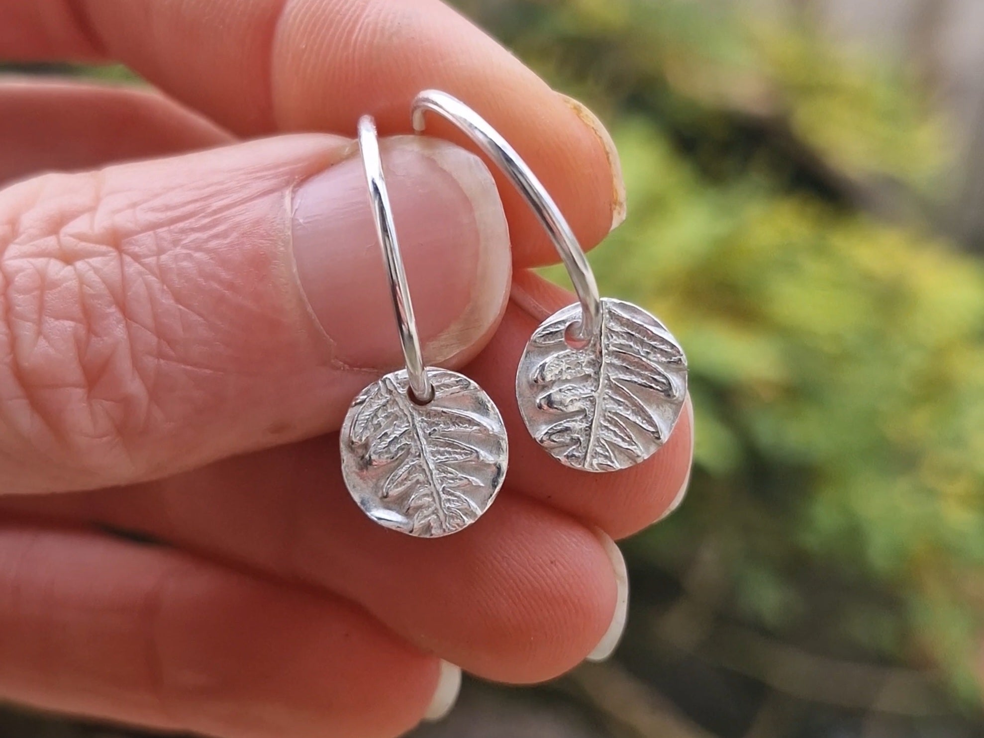 Lacock Disc Imprint Hoops ~ no.18