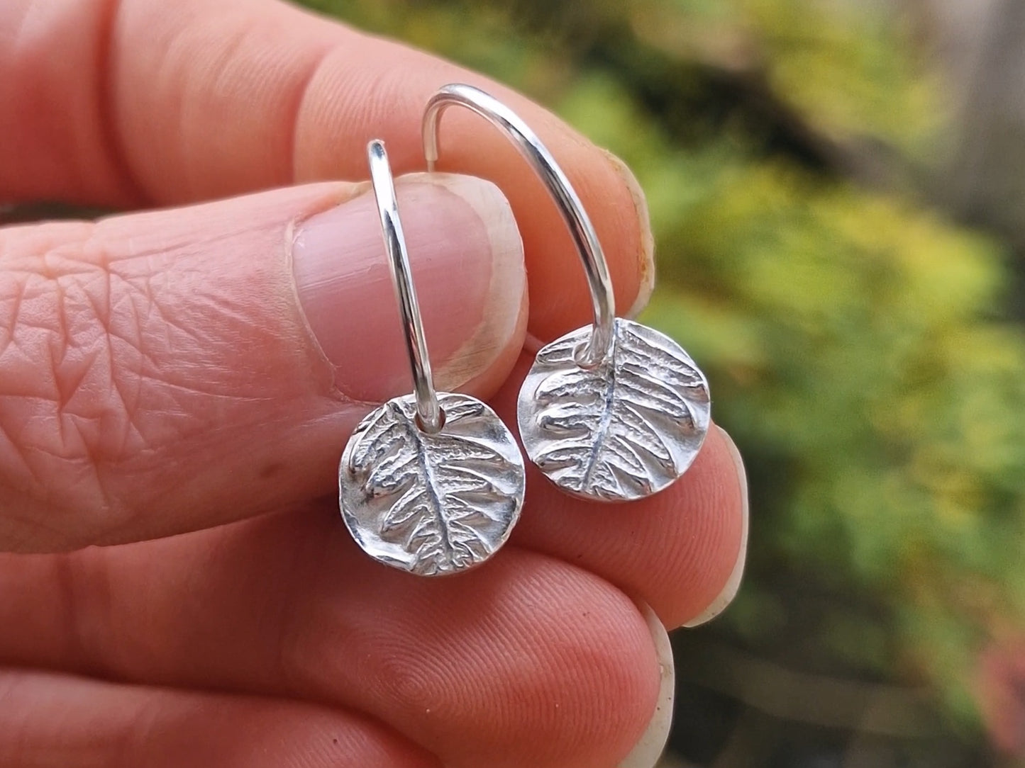 Lacock Disc Imprint Hoops ~ no.18