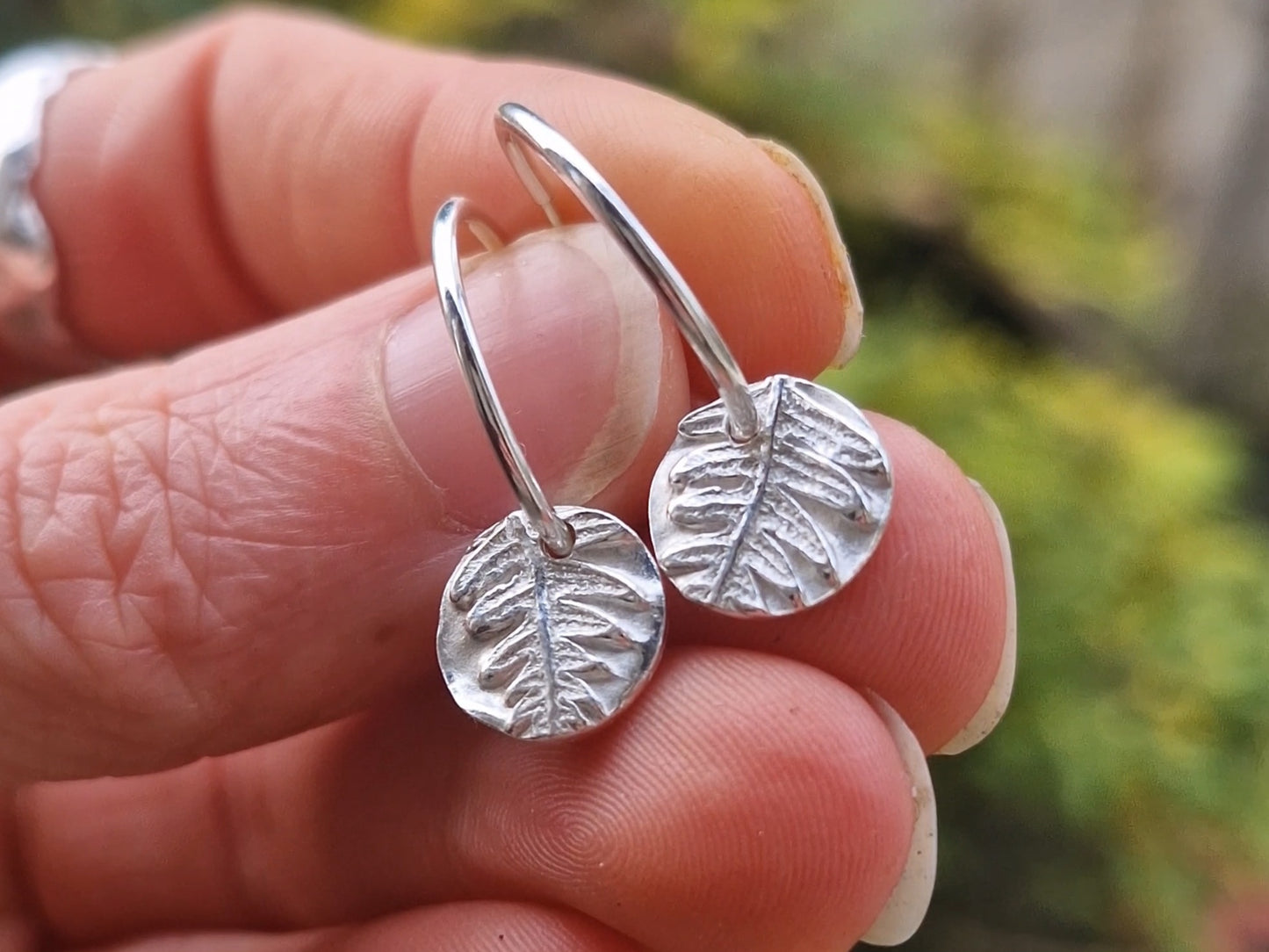 Lacock Disc Imprint Hoops ~ no.18