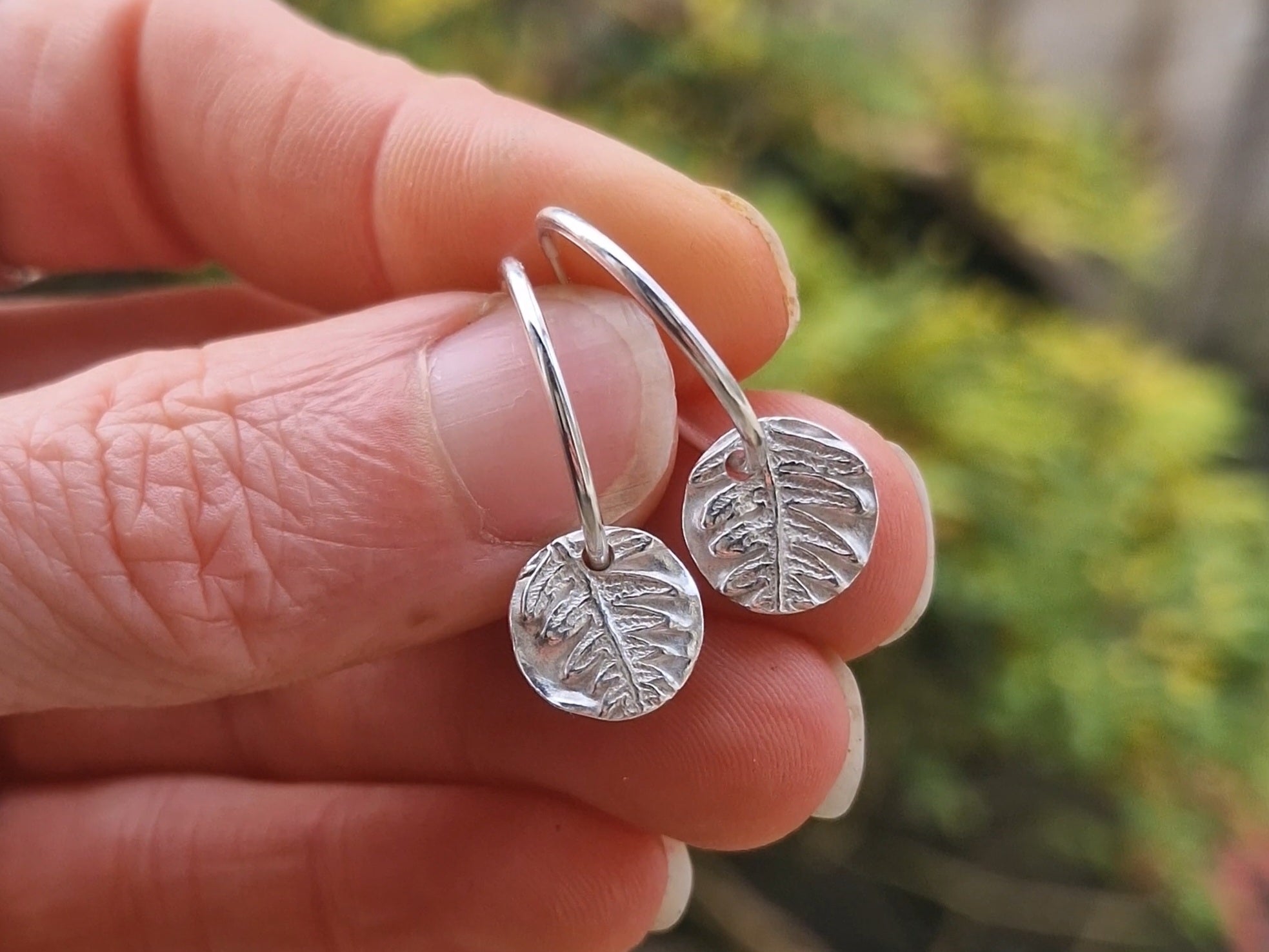 Lacock Disc Imprint Hoops ~ no.18
