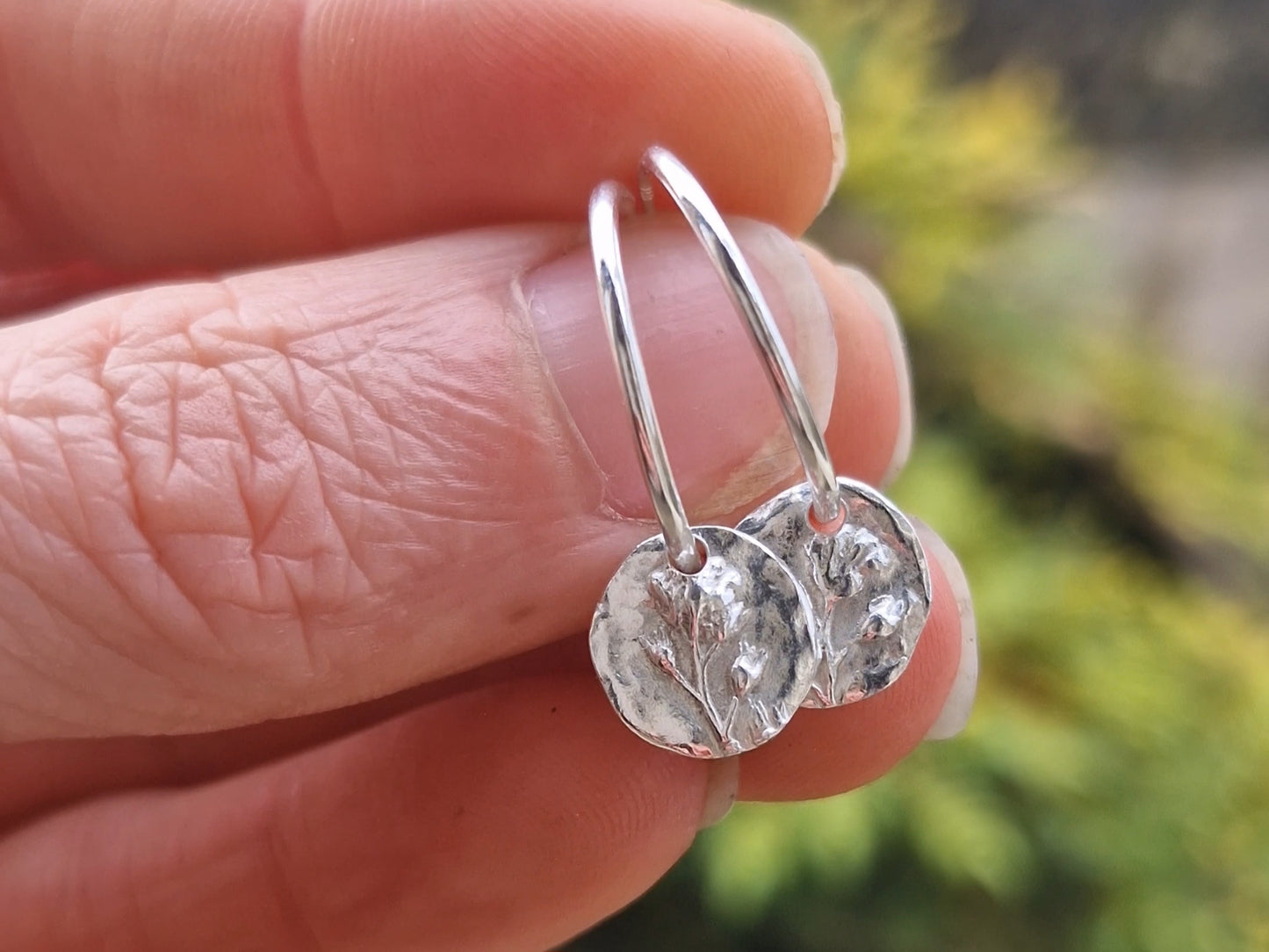 Lacock Disc Imprint Hoops ~ no.20