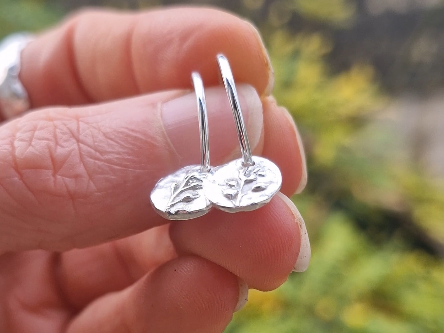 Lacock Disc Imprint Hoops ~ no.20