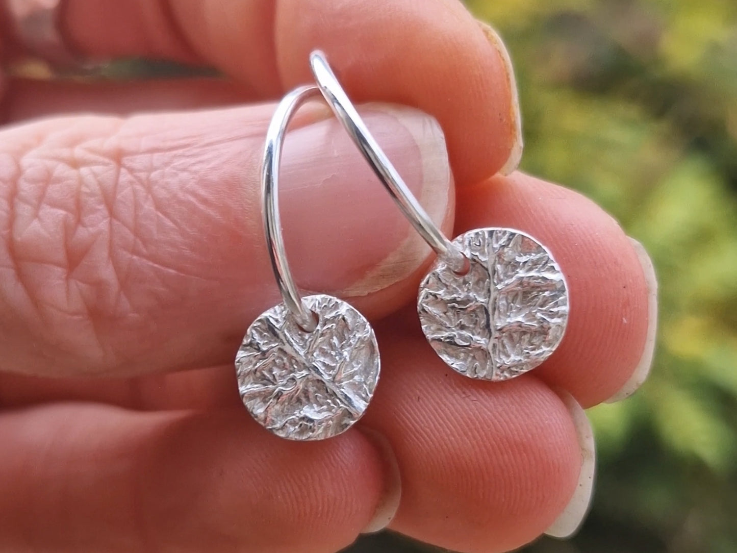 Lacock Disc Imprint Hoops ~ no.19