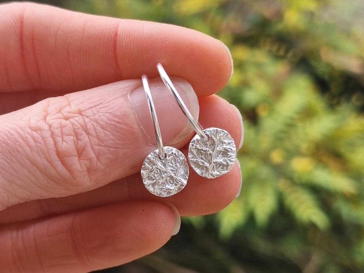 Lacock Disc Imprint Hoops ~ no.19