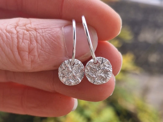 Lacock Disc Imprint Hoops ~ no.19