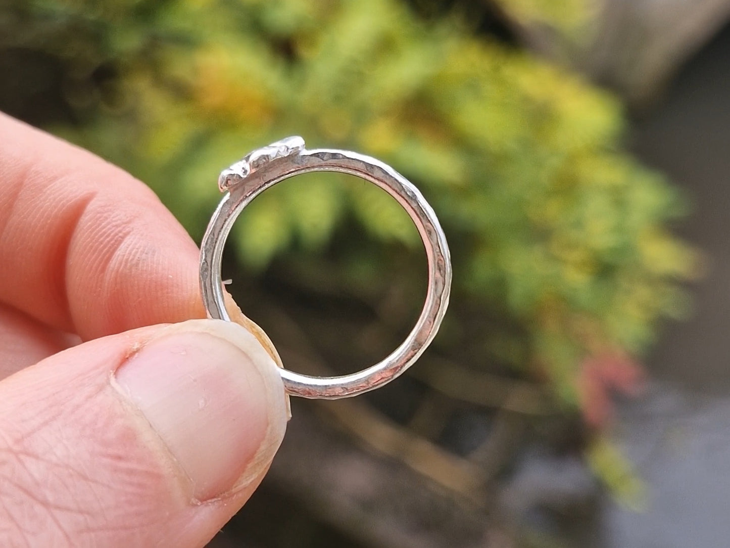 Lacock Imprint Ring Forget me not ~ UK N