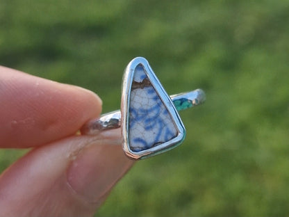 Unique Pottery Ring no.3   ~   size uk O