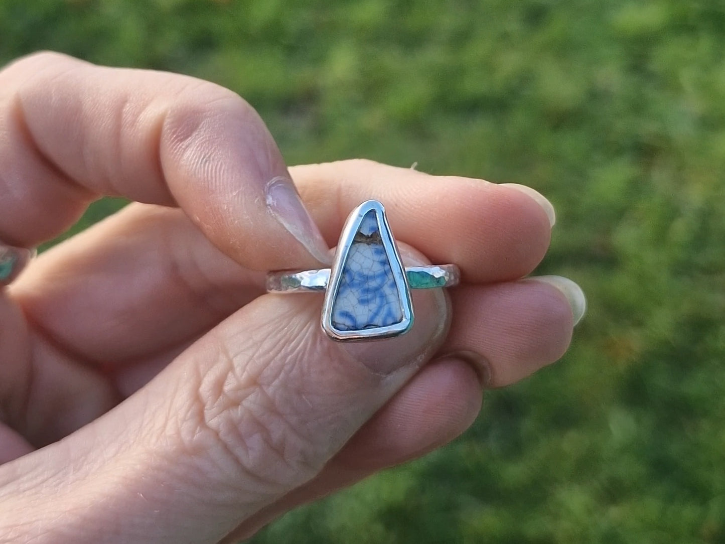 Unique Pottery Ring no.3   ~   size uk O