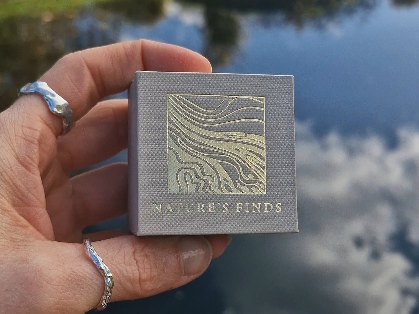 Silver Molten Aura Ring