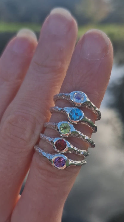 Silver Molten Cove Ring - made to order