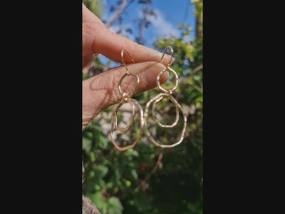 9ct Solid Gold Rainfall Earrings