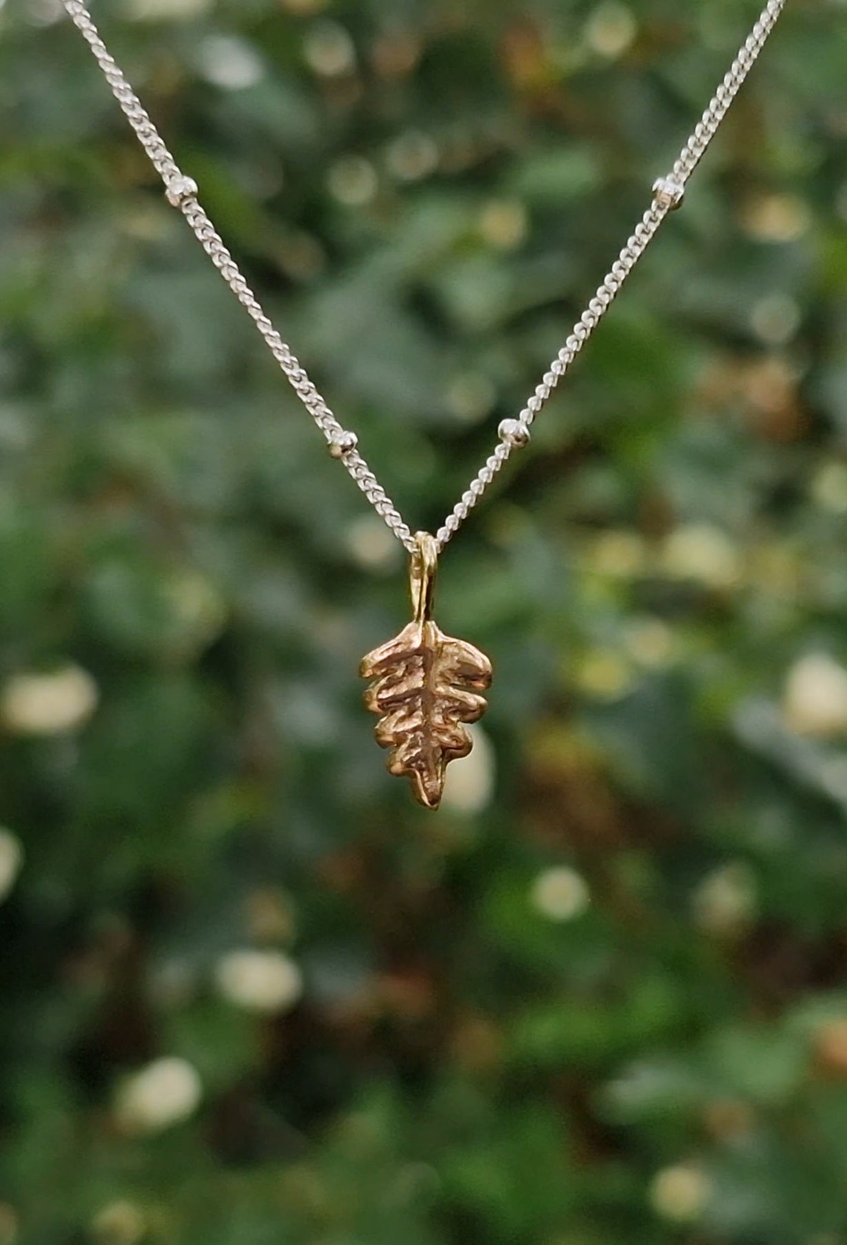 Fern Leaf Pendant 9ct Gold ~ no chain