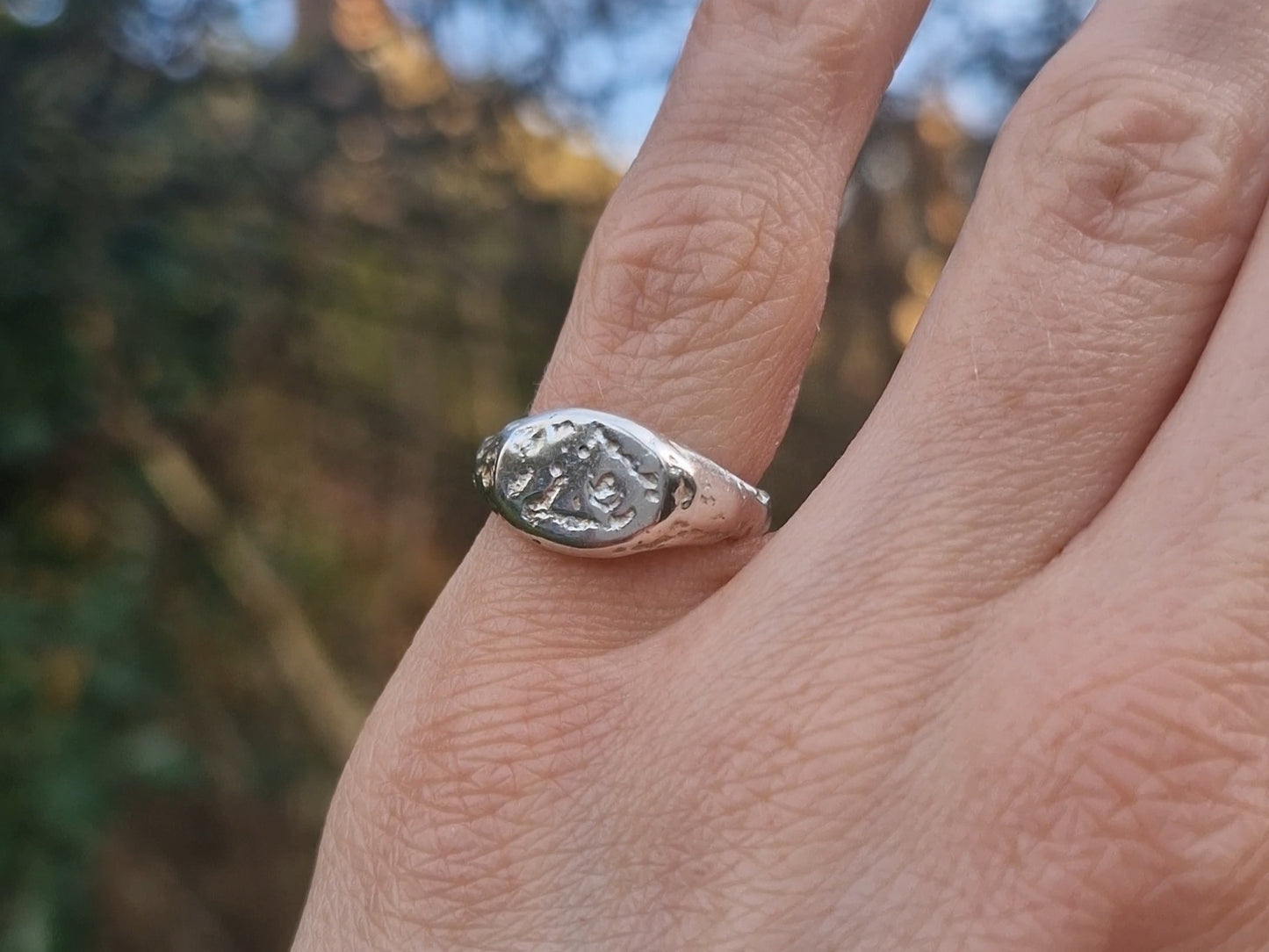 Molten Signet Pinky Ring ~ ready to ship