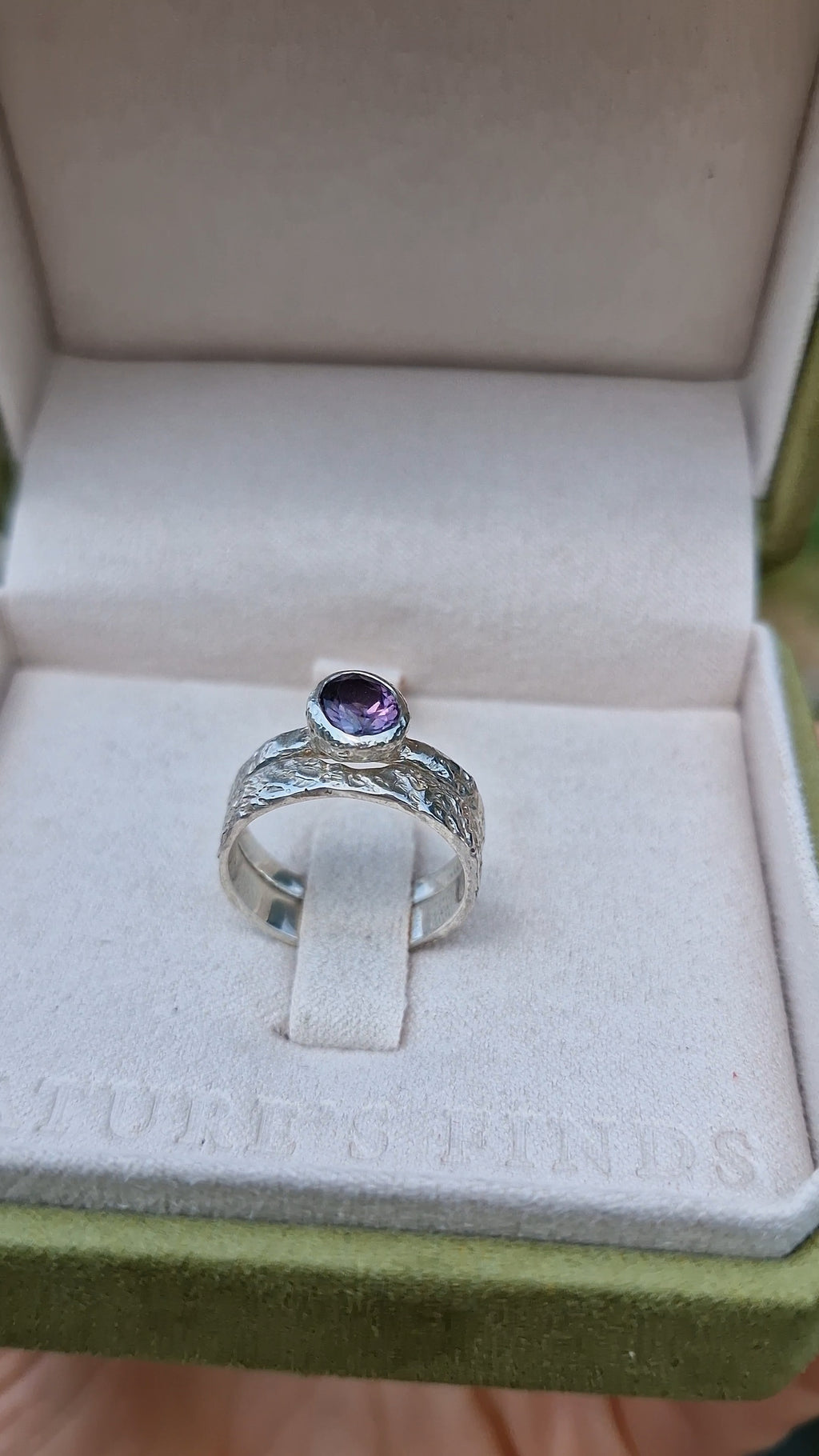 Molten Purple Spinel Ring Set