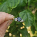 Molten Smoky Quartz Ring - size uk m 1/2