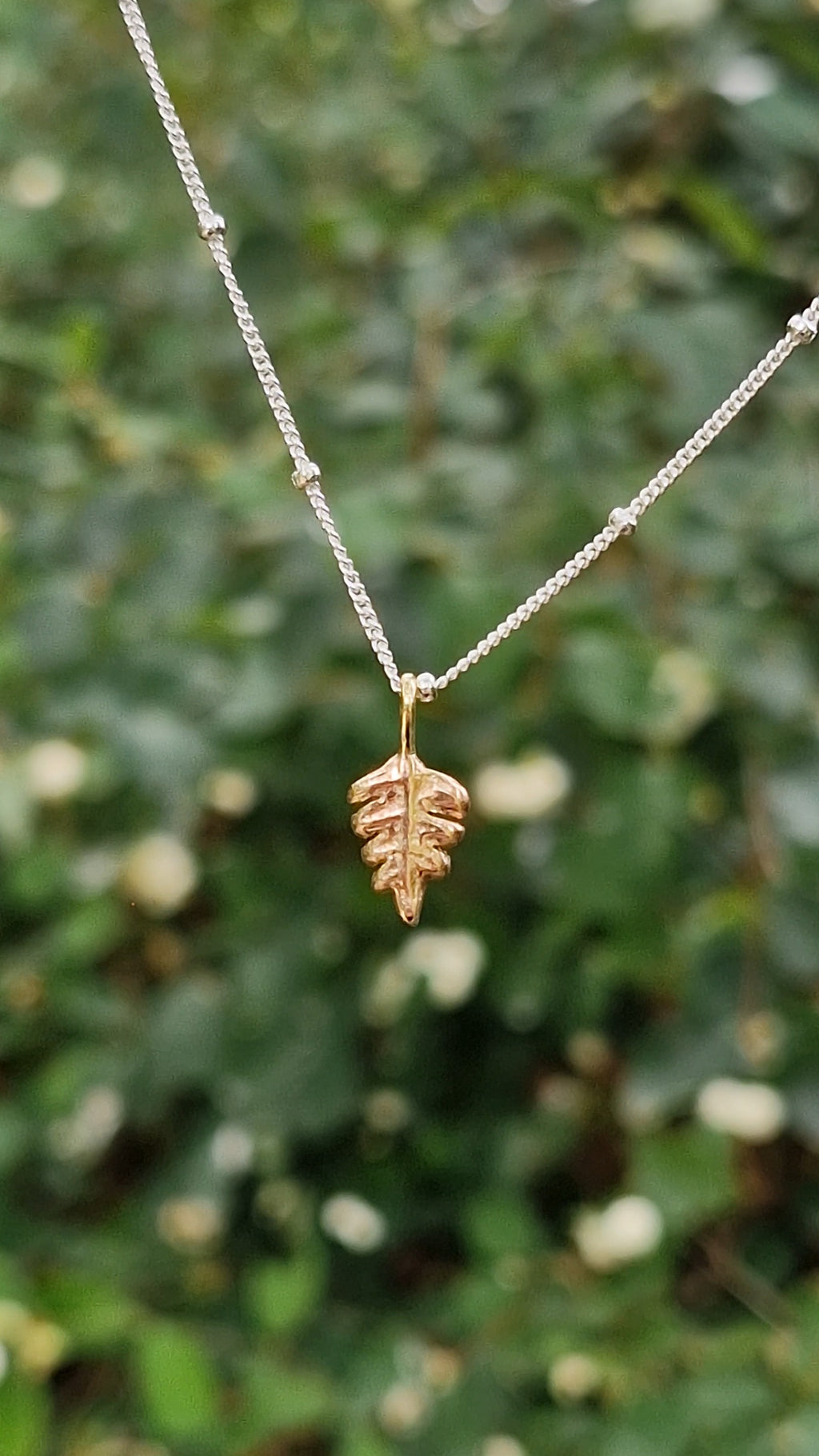 Fern Leaf Pendant 9ct Gold ~ no chain