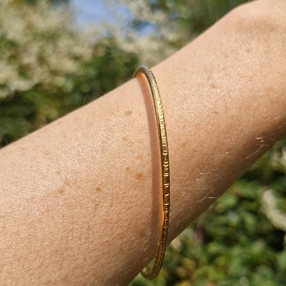 Bark Bangle - Gold Vermeil