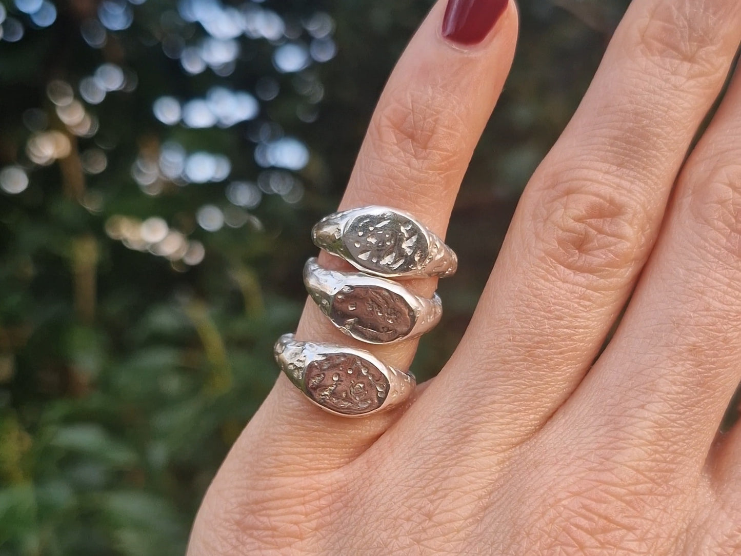 Molten Signet Pinky Ring ~ ready to ship