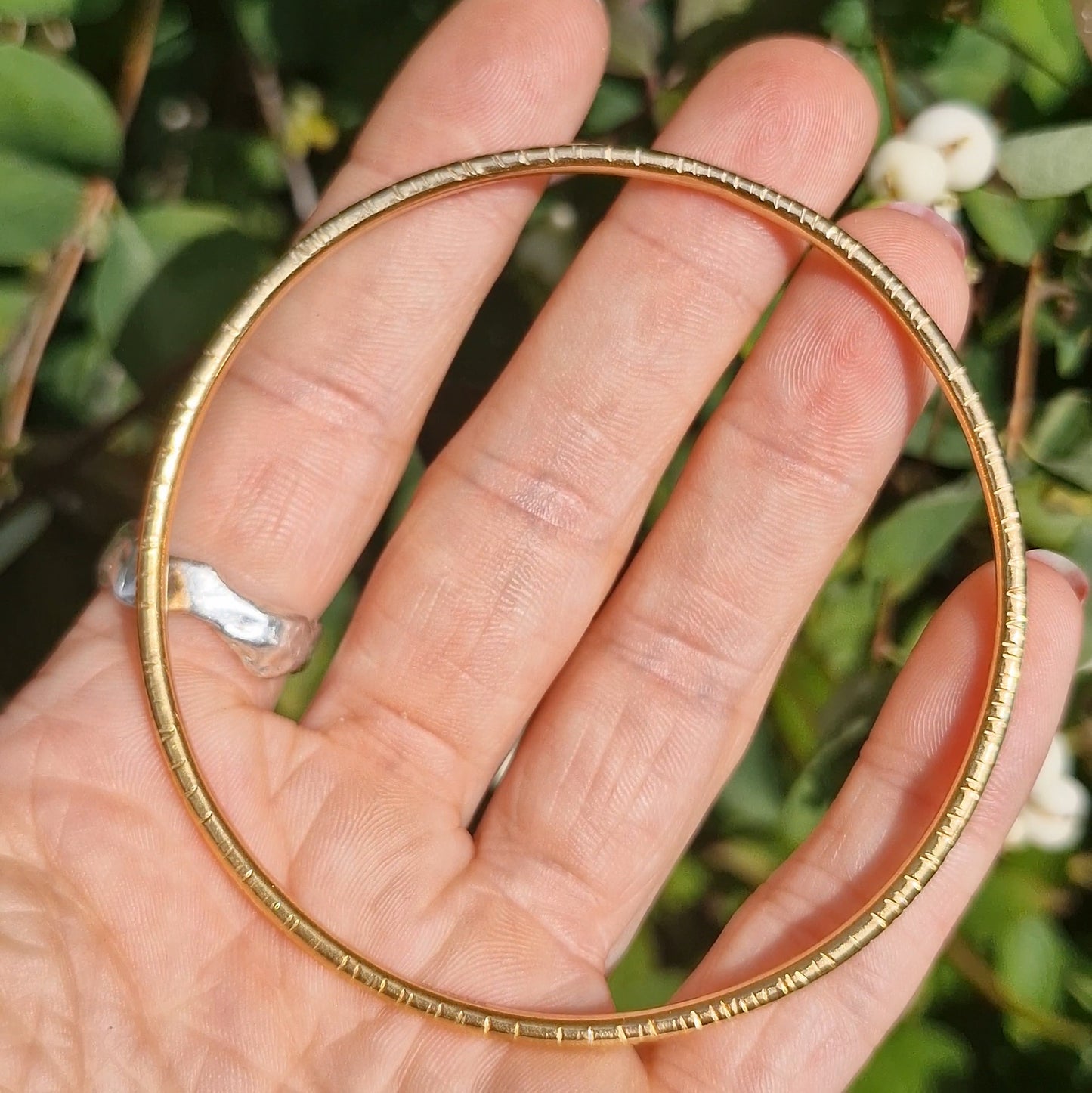 Bark Bangle - Gold Vermeil